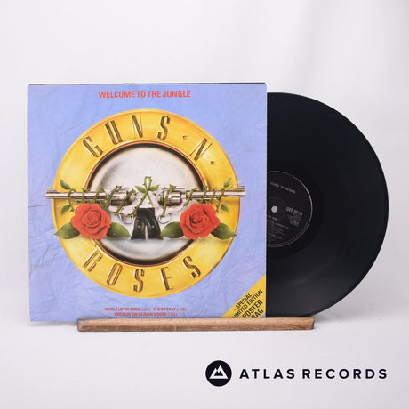 Guns N' Roses Welcome To The Jungle 12" Vinyl Record - Front Cover & Record