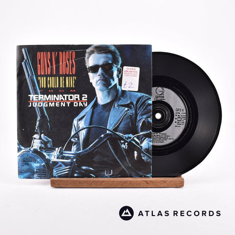 Guns N' Roses You Could Be Mine 7" Vinyl Record - Front Cover & Record