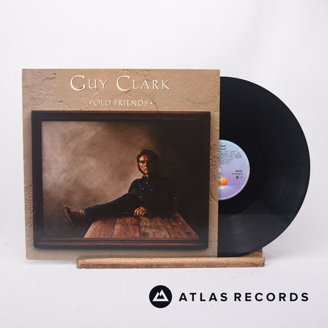Guy Clark Old Friends LP Vinyl Record - Front Cover & Record