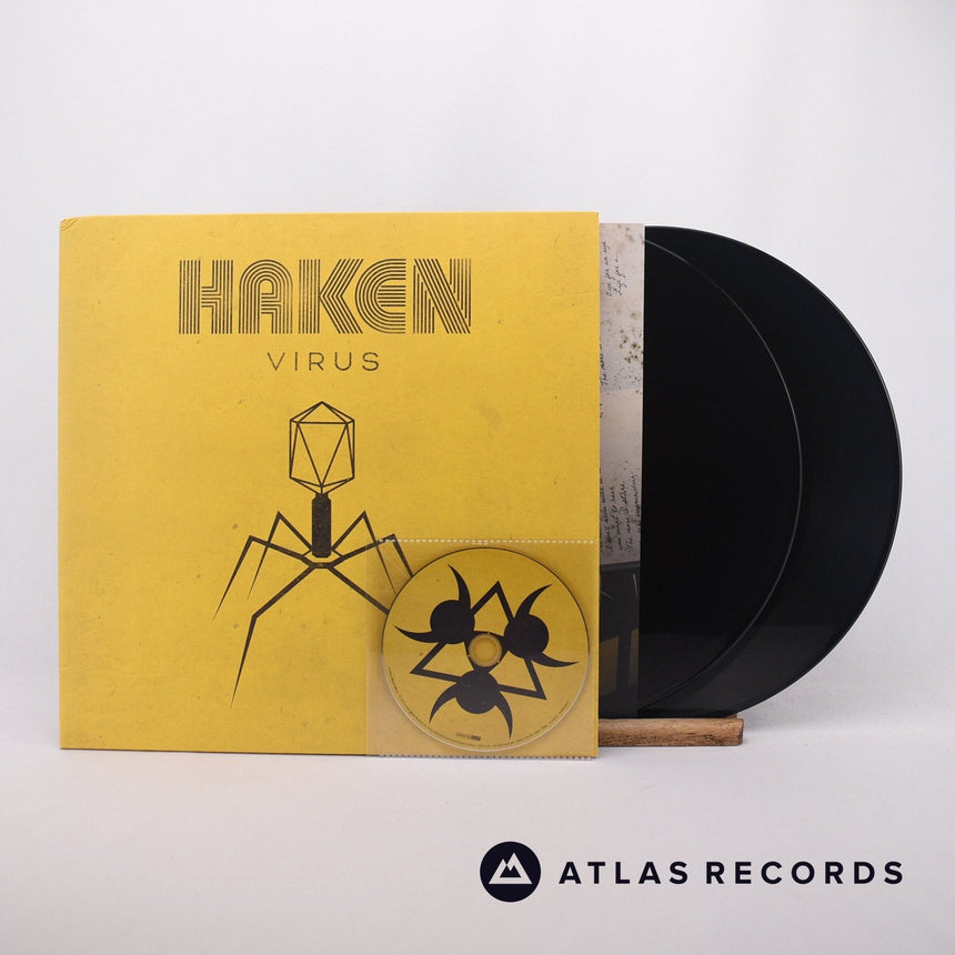 Haken Virus 2 x LP + CD Vinyl Record - Front Cover & Record