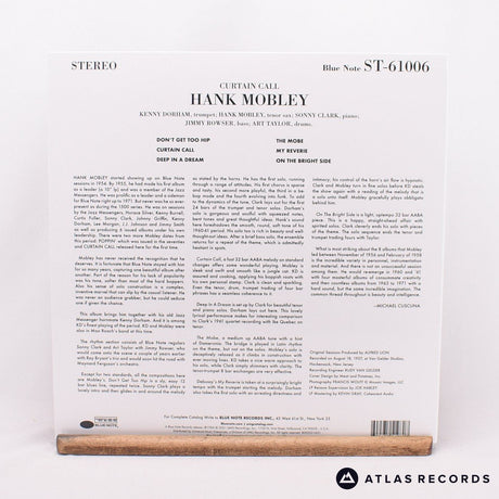 Hank Mobley - Curtain Call - 180G Reissue Gatefold A B LP Vinyl Record - NM/NM
