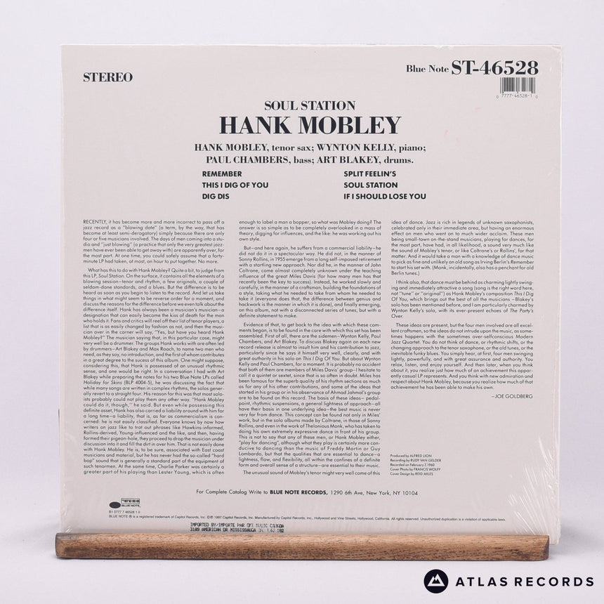 Hank Mobley - Soul Station - 180G Reissue LP Vinyl Record - NM/EX