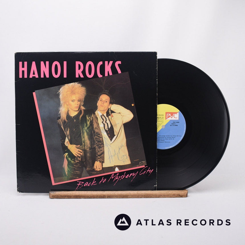 Hanoi Rocks Back To Mystery City LP Vinyl Record - Front Cover & Record