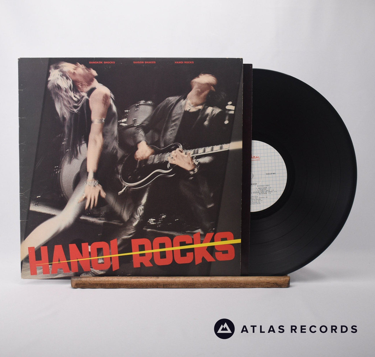 Hanoi Rocks Bangkok Shocks, Saigon Shakes, Hanoi Rocks LP Vinyl Record - Front Cover & Record