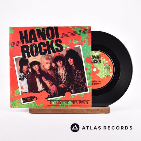 Hanoi Rocks Up Around The Bend 7" Vinyl Record - Front Cover & Record