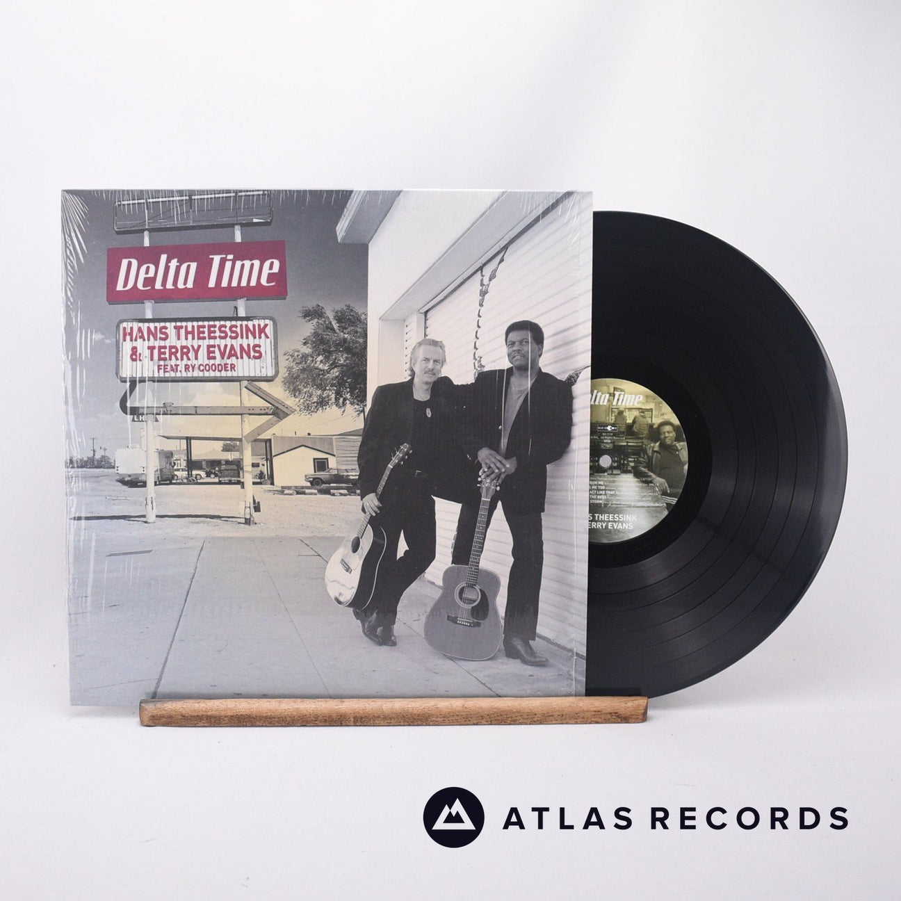 Hans Theessink Delta Time LP Vinyl Record - Front Cover & Record