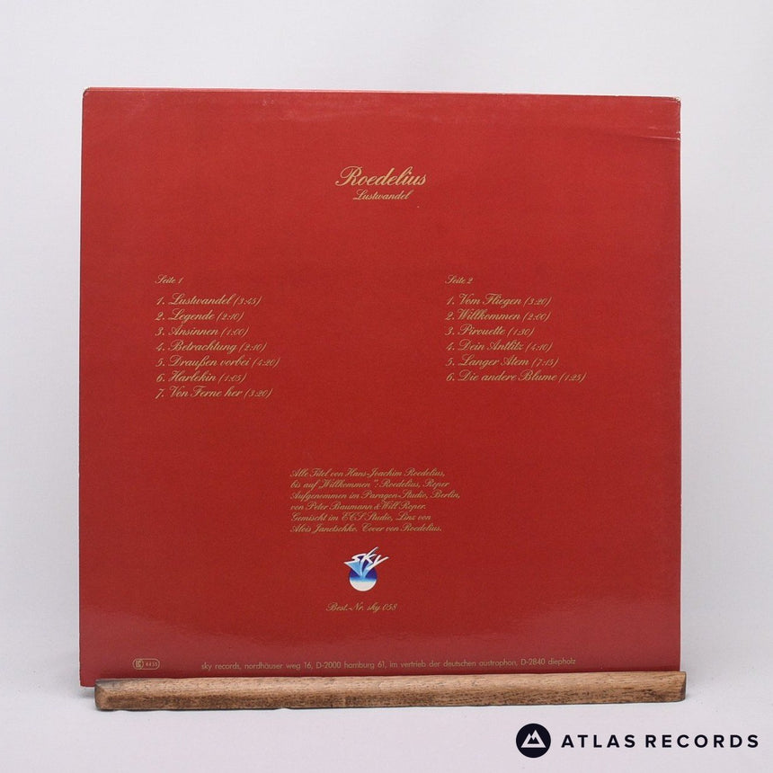 Hans-Joachim Roedelius - Lustwandel - -A -B LP Vinyl Record - EX/EX