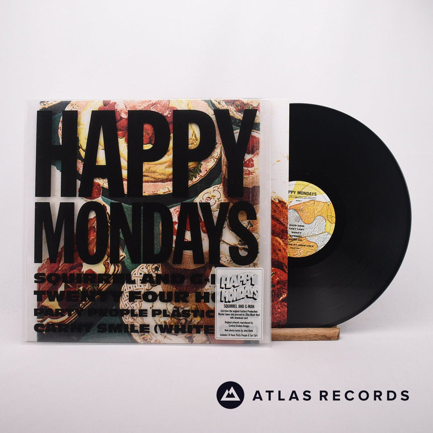 Happy Mondays Squirrel And G-Man Twenty Four Hour Party People Plastic Face Carnt Smile LP Vinyl Record - Front Cover & Record