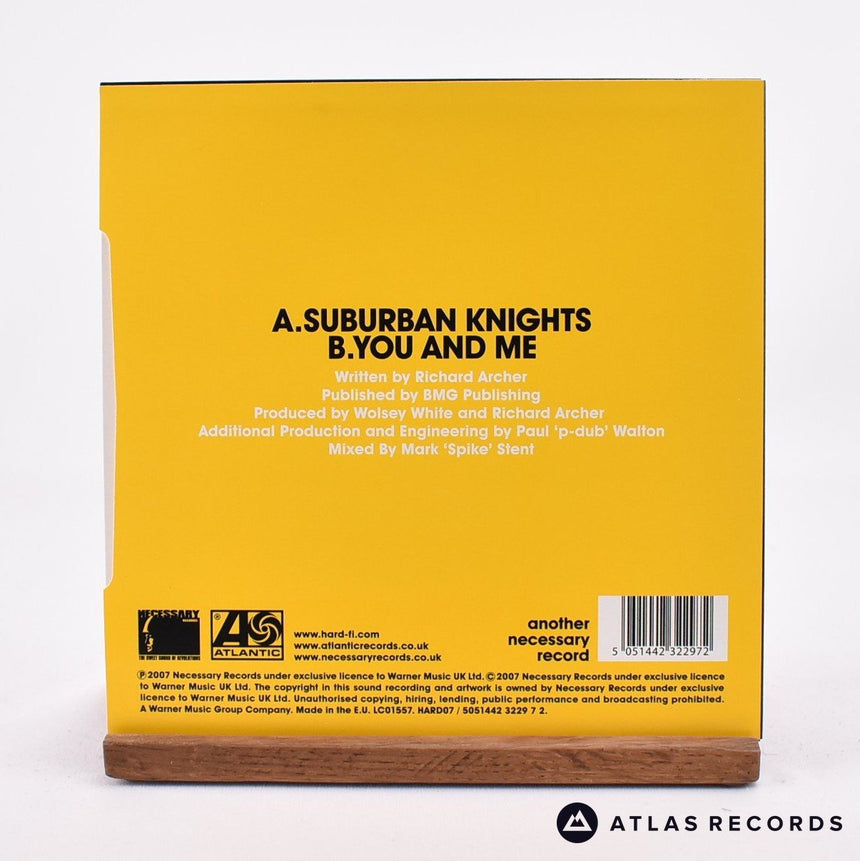 Hard-Fi - Suburban Knights - Yellow 7" Vinyl Record - NM/NM