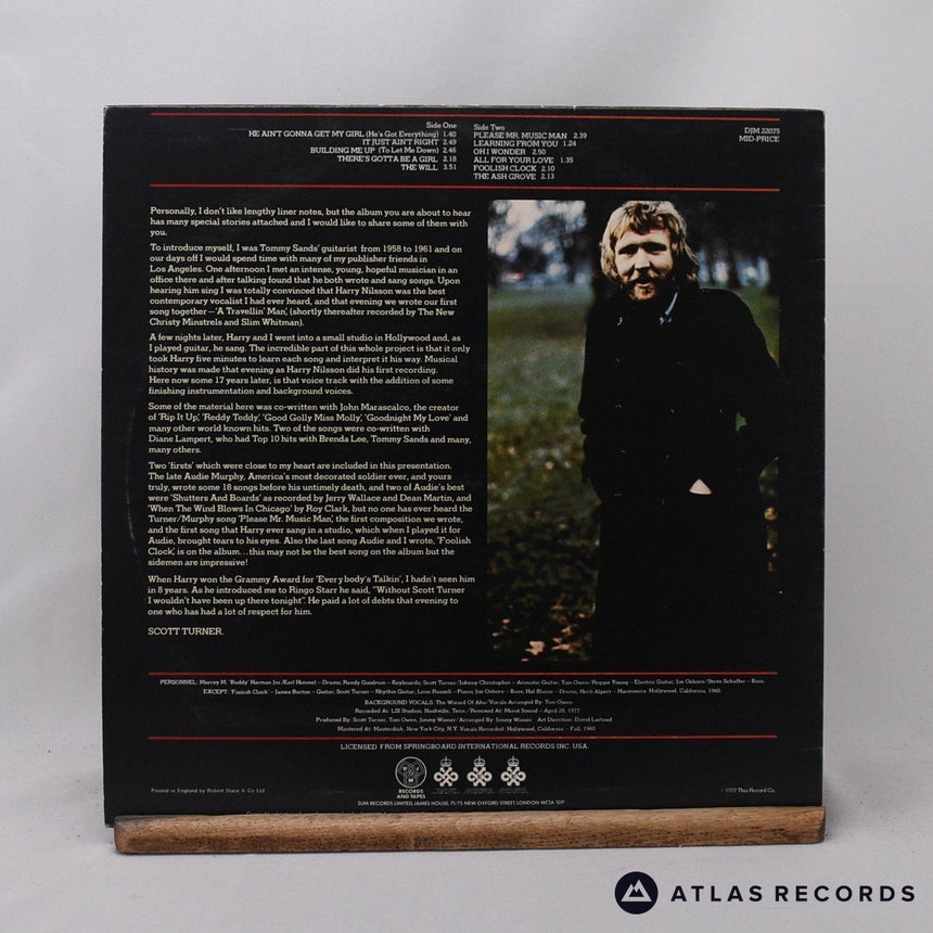 Harry Nilsson - Early Tymes - LP Vinyl Record - VG+/EX