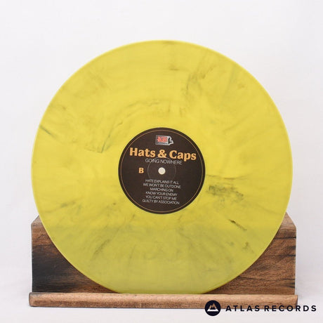 Hats & Caps - Going Nowhere - Yellow/Black Marbled LP Vinyl Record - EX/NM