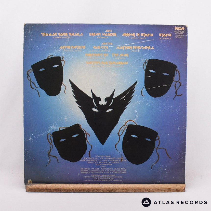 Hawkwind - Choose Your Masques - A-1 B-1 LP Vinyl Record - VG+/VG+