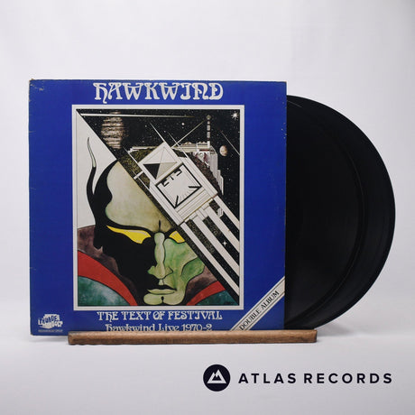 Hawkwind The Text Of Festival - Hawkwind Live 1970-72 Double LP Vinyl Record - Front Cover & Record