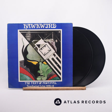 Hawkwind The Text Of Festival - Hawkwind Live 1970-72 2 x LP Vinyl Record - Front Cover & Record
