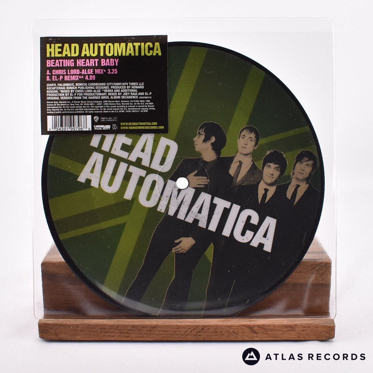 Head Automatica Beating Heart Baby 7" Vinyl Record - Front Cover & Record