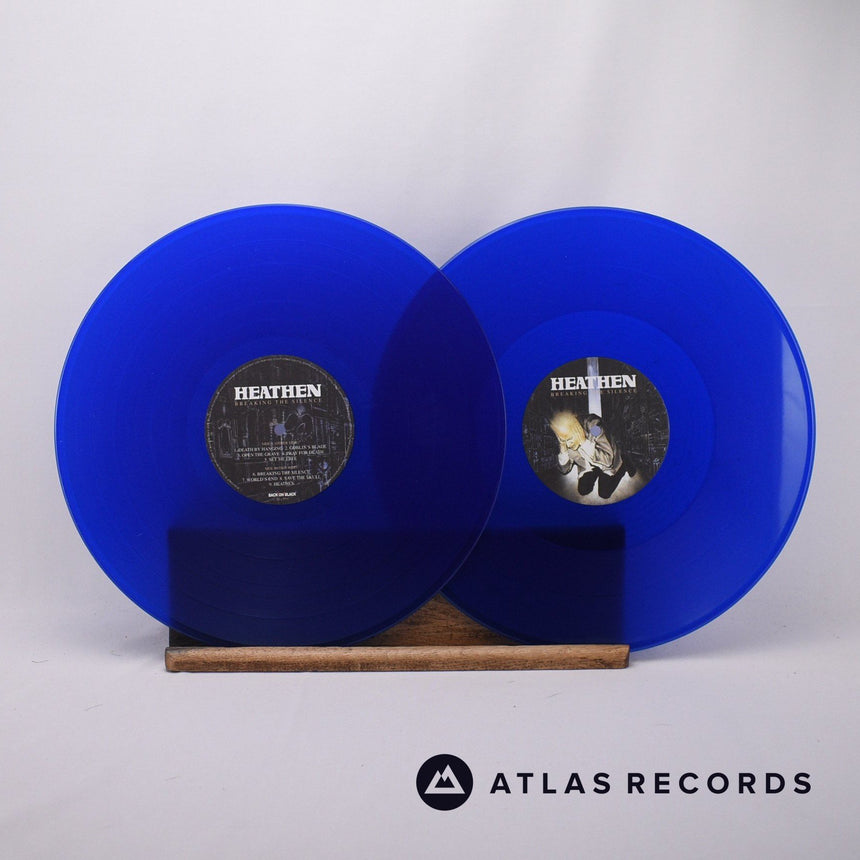 Heathen - Breaking The Silence - Blue 2 x LP Vinyl Record - EX/NM