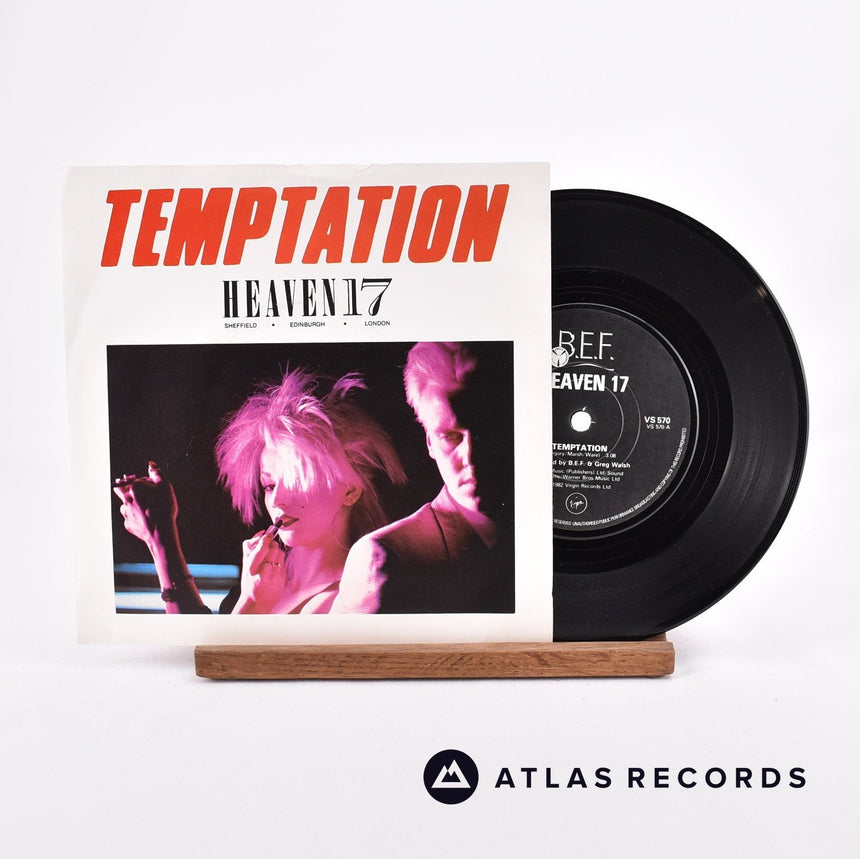 Heaven 17 Temptation 7" Vinyl Record - Front Cover & Record