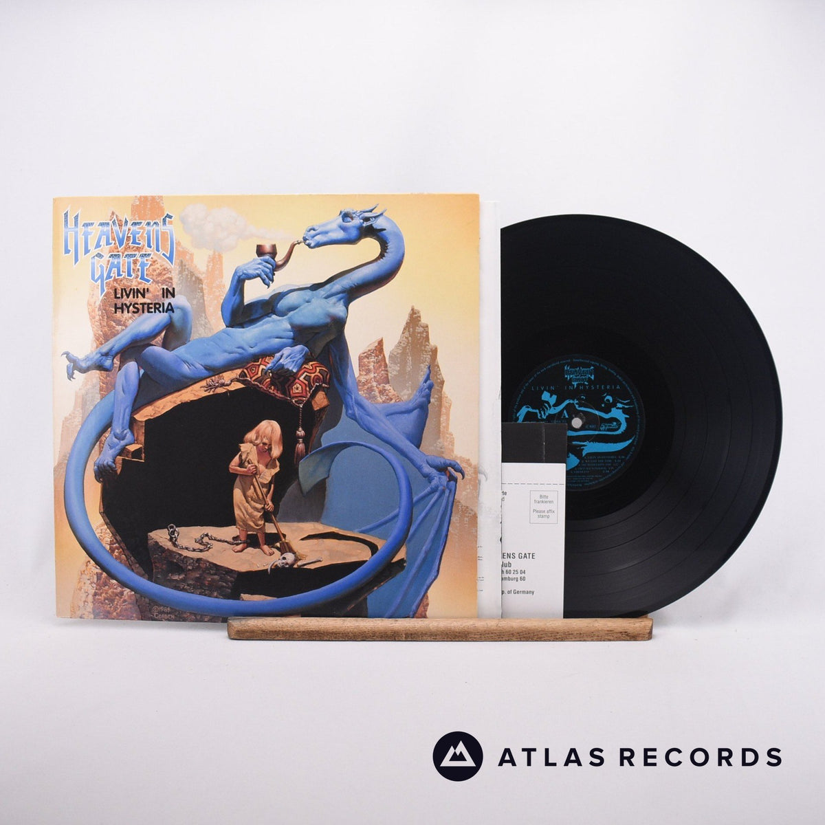 Heavens Gate Livin' In Hysteria LP Vinyl Record - Front Cover & Record