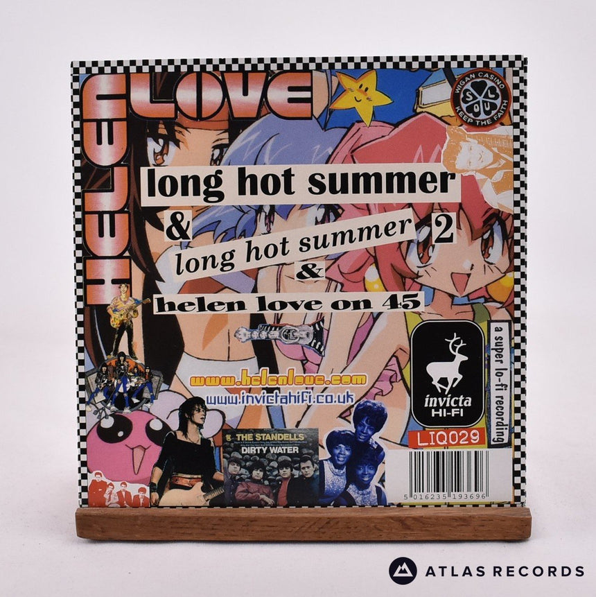 Helen Love - Long Hot Summer - Orange Translucent 7" Vinyl Record - NM/NM