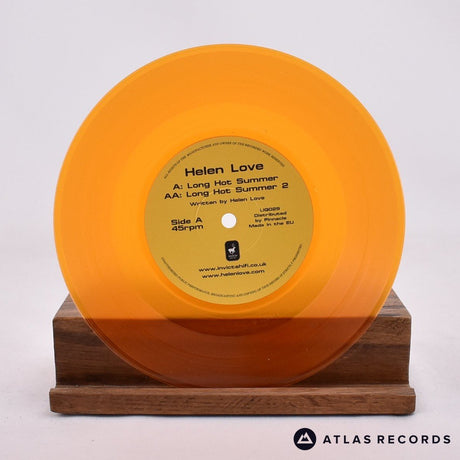 Helen Love - Long Hot Summer - Orange Translucent 7" Vinyl Record - NM/NM