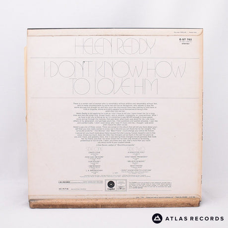 Helen Reddy - I Don't Know How To Love Him - -1 -1 LP Vinyl Record - EX/EX