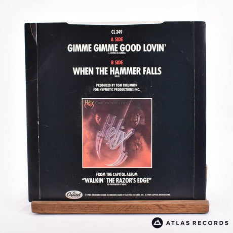 Helix - Gimme Gimme Good Lovin' - 7" Vinyl Record - VG+/EX
