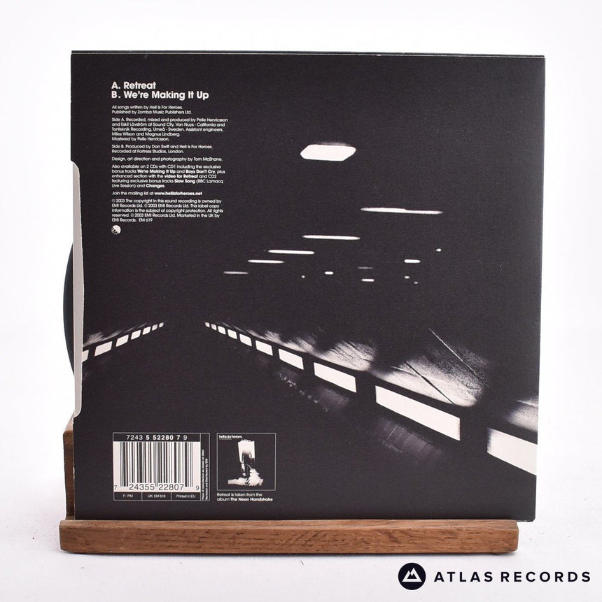 Hell Is For Heroes - Retreat - Grey Limited Edition 7" Vinyl Record - NM/NM