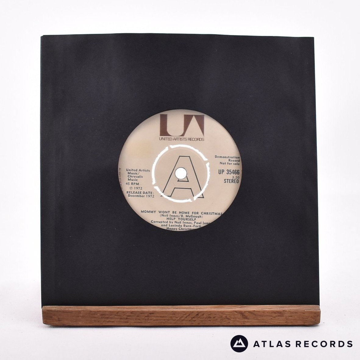 Help Yourself Mommy Won't Be Home For Christmas 7" Vinyl Record - In Sleeve