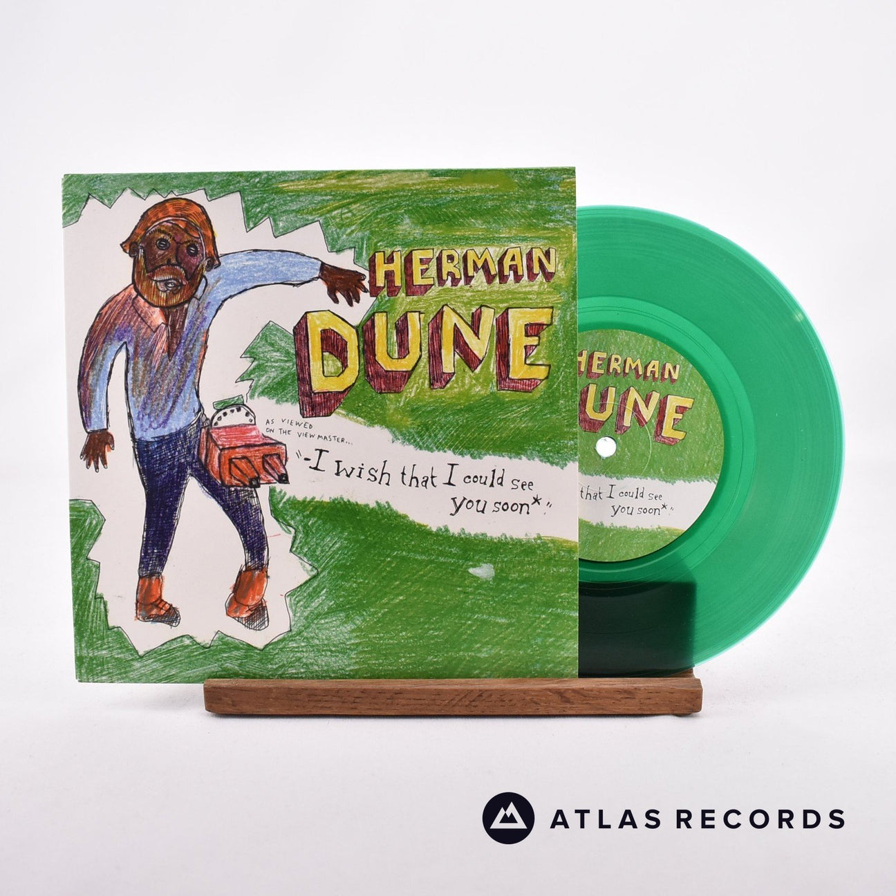 Herman Düne I Wish That I Could See You Soon 7" Vinyl Record - Front Cover & Record