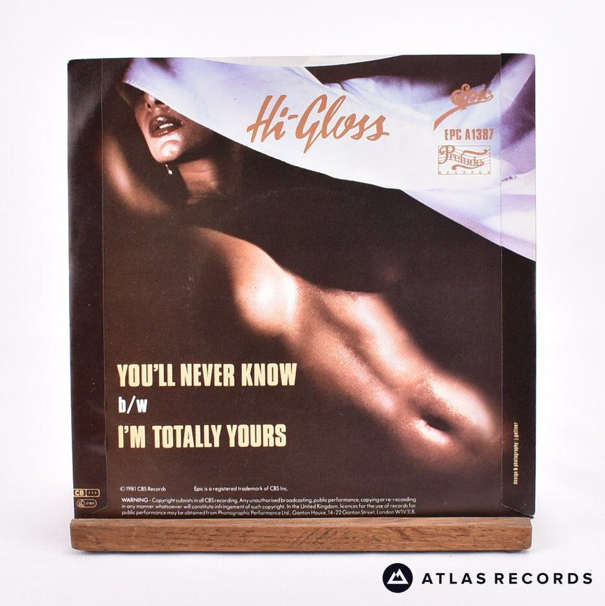 Hi-Gloss - You'll Never Know - 7" Vinyl Record - EX/EX