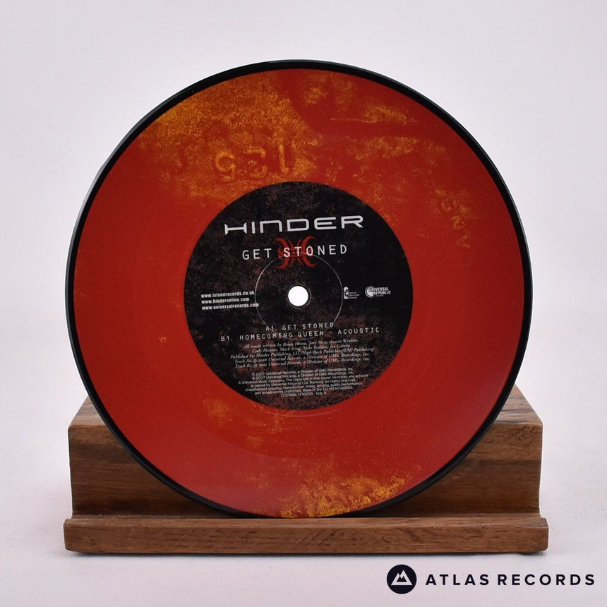Hinder - Get Stoned - Picture Disc 7" Vinyl Record - NM/NM