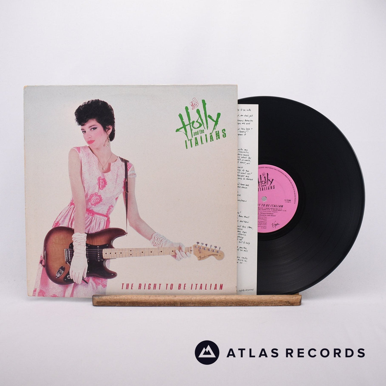 Holly And The Italians The Right To Be Italian LP Vinyl Record - Front Cover & Record