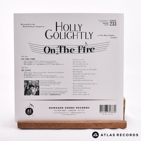 Holly Golightly - On The Fire - Orange/Black 7" Vinyl Record - NM/EX