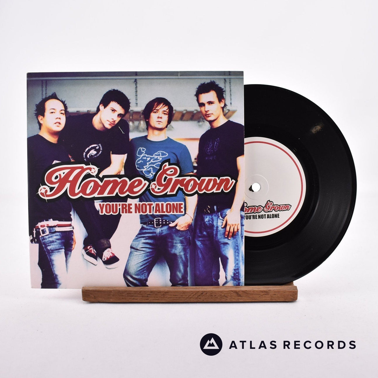 Home Grown You're Not Alone 7" Vinyl Record - Front Cover & Record