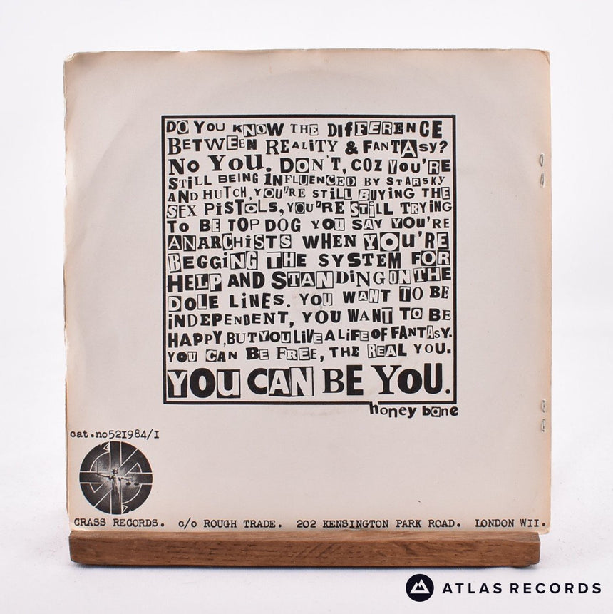 Honey Bane - You Can Be You - 7" Vinyl Record - VG+/EX