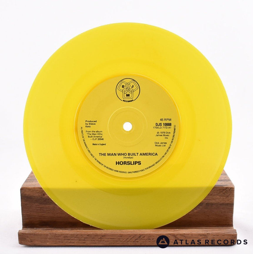 Horslips - The Man Who Built America - Yellow 7" Vinyl Record - VG+/EX