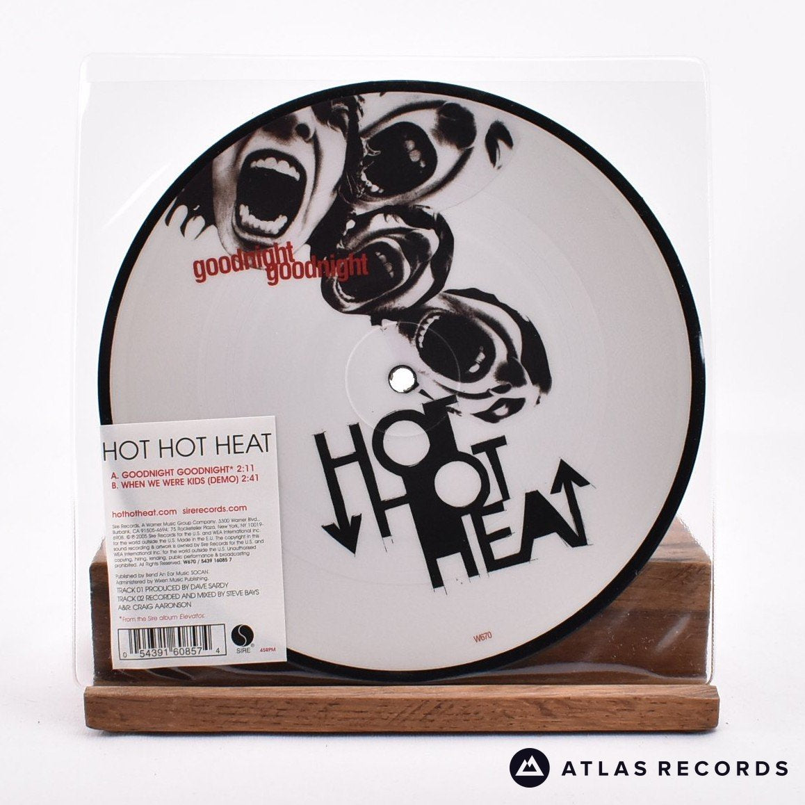 Hot Hot Heat Goodnight Goodnight 7" Vinyl Record - Front Cover & Record