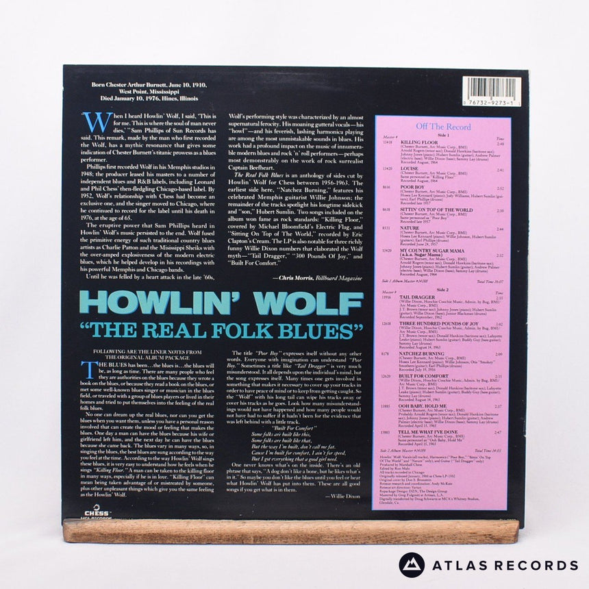 Howlin' Wolf - The Real Folk Blues - Reissue LP Vinyl Record - VG+/EX