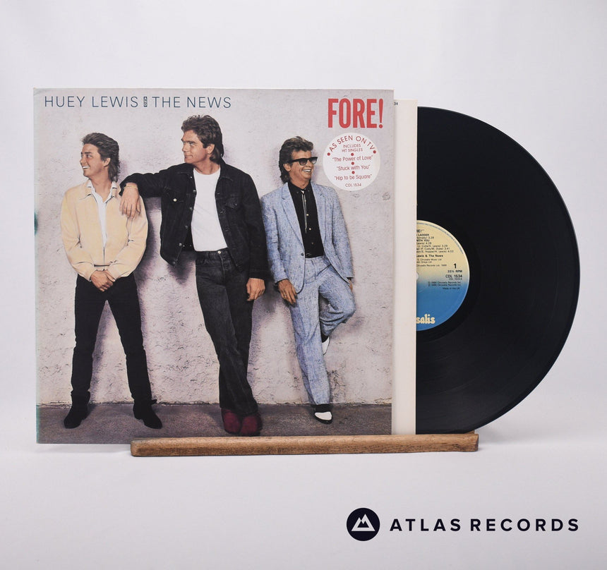 Huey Lewis & The News Fore! LP Vinyl Record - Front Cover & Record