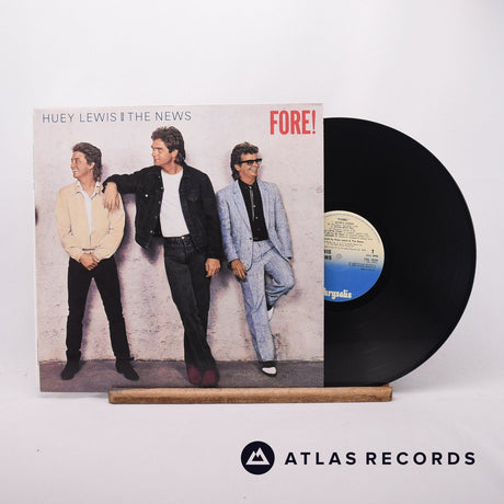 Huey Lewis & The News Fore! LP Vinyl Record - Front Cover & Record