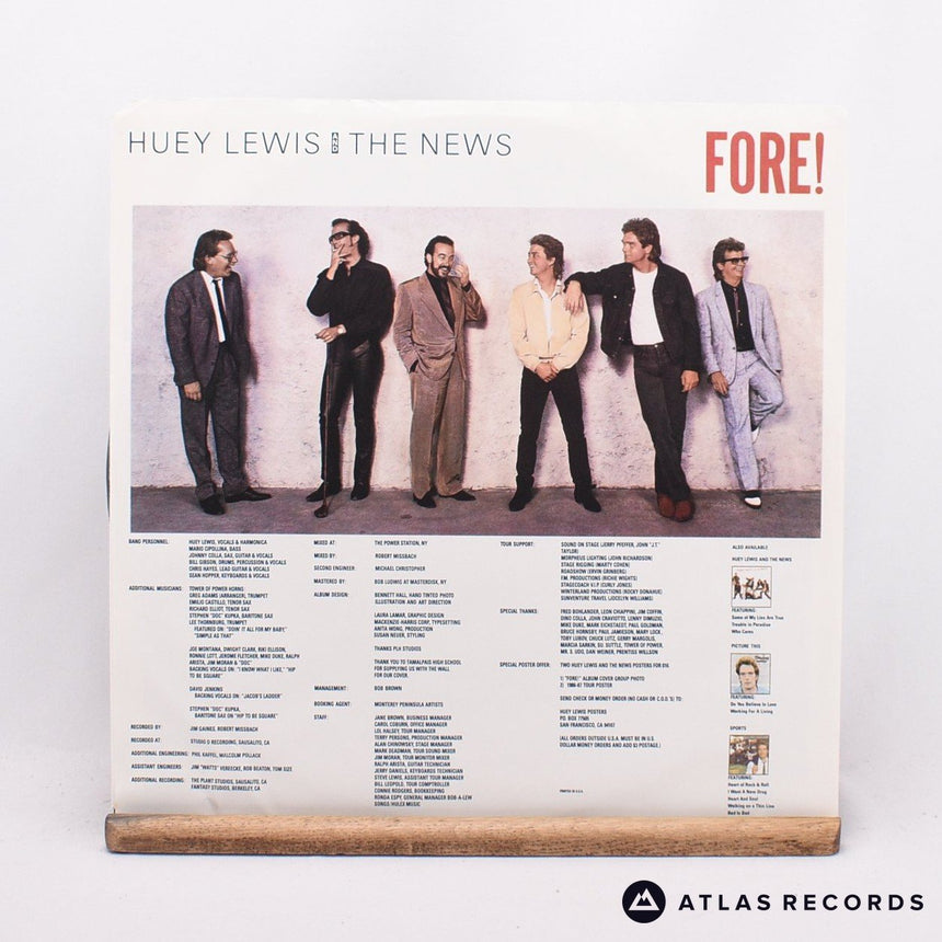 Huey Lewis & The News - Fore! - Us LP Vinyl Record - VG+/EX