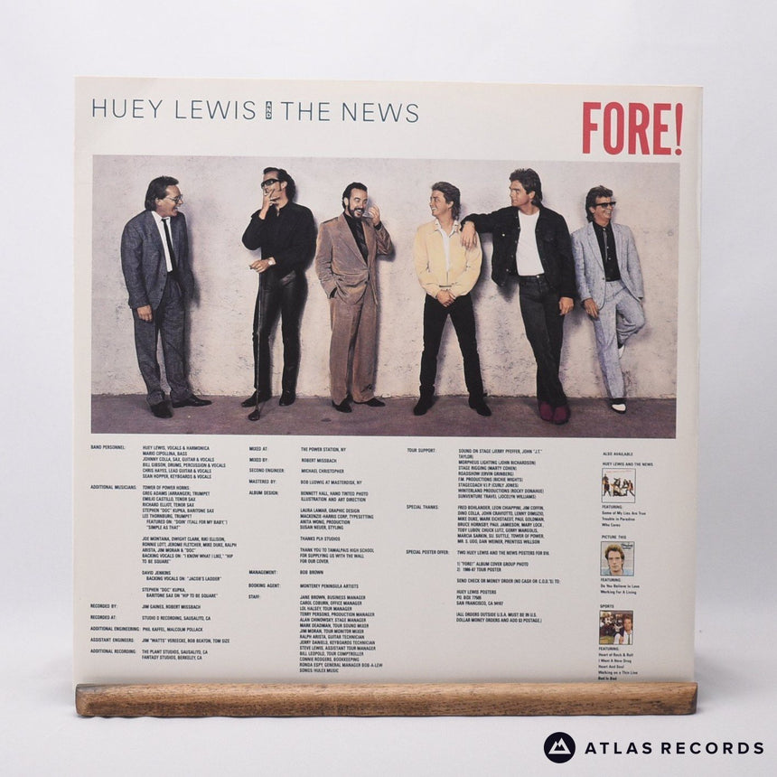 Huey Lewis & The News - Fore! - LP Vinyl Record - EX/EX