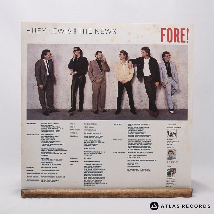 Huey Lewis & The News - Fore! - LP Vinyl Record - NM/EX