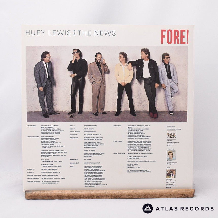Huey Lewis & The News - Fore! - LP Vinyl Record - EX/VG+