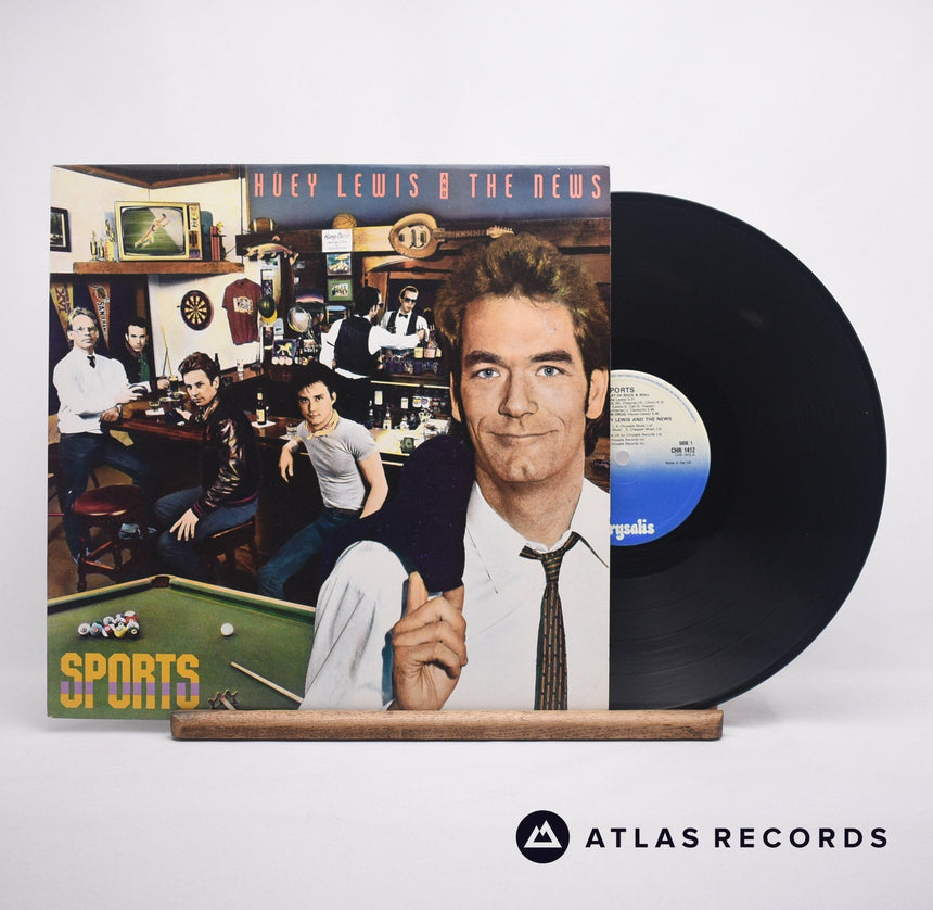 Huey Lewis & The News Sports LP Vinyl Record - Front Cover & Record