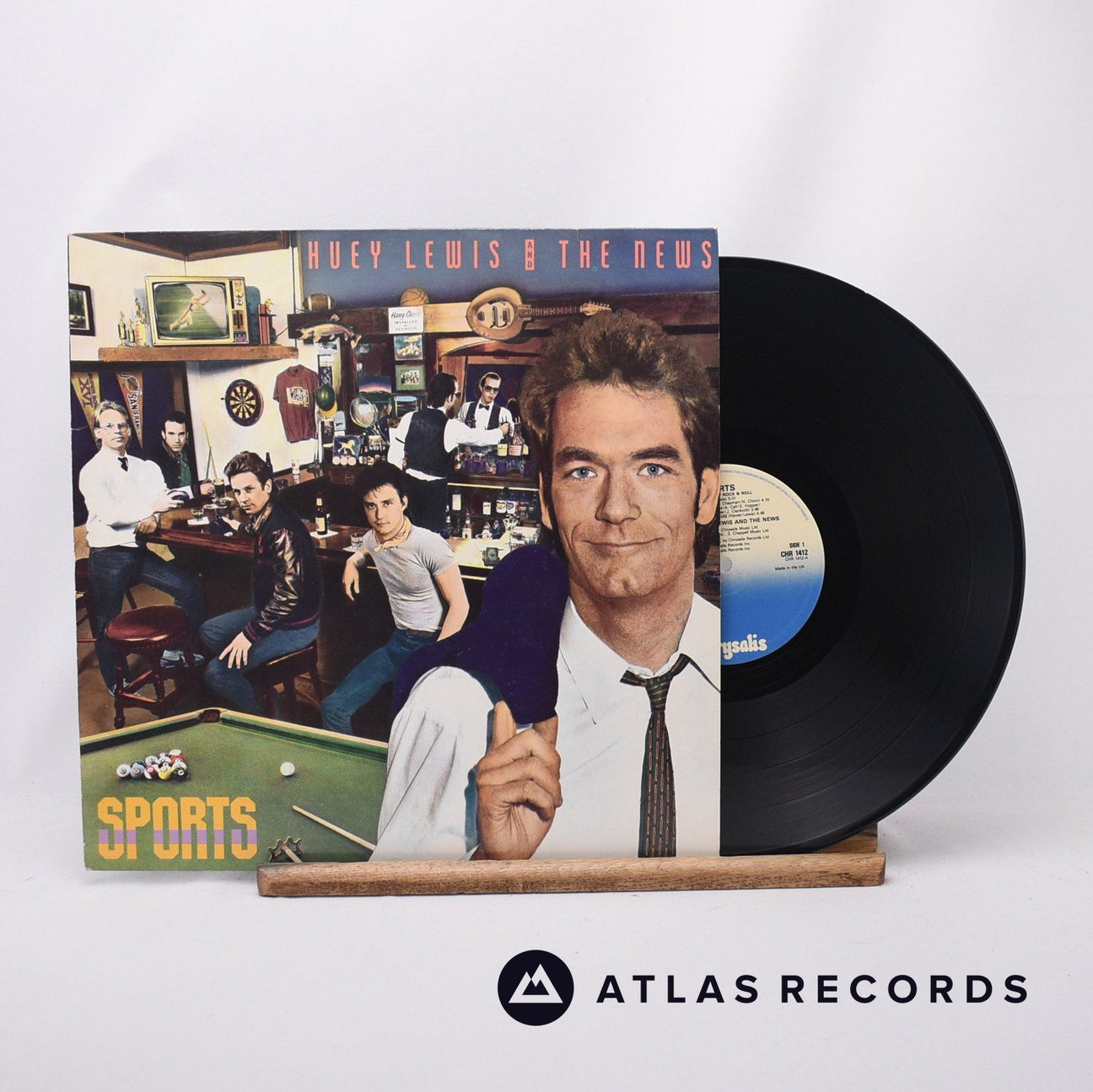 Huey Lewis & The News Sports LP Vinyl Record - Front Cover & Record