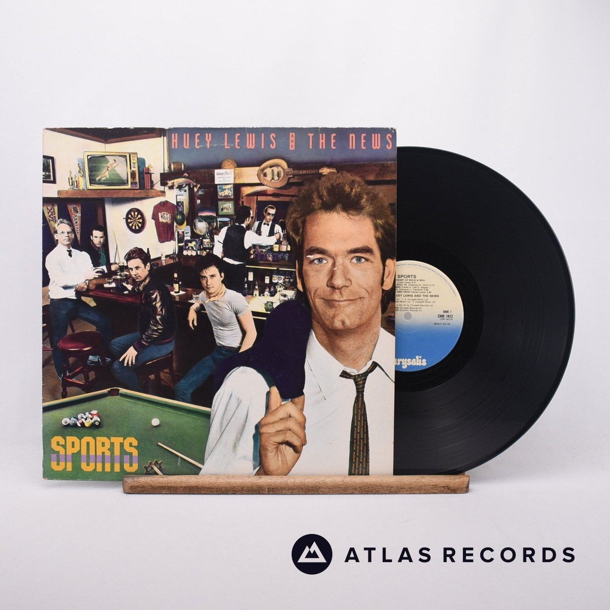 Huey Lewis & The News Sports LP Vinyl Record - Front Cover & Record