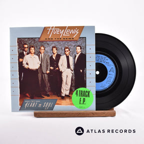 Huey Lewis & The News The Heart And Soul E.P. 7" Vinyl Record - Front Cover & Record