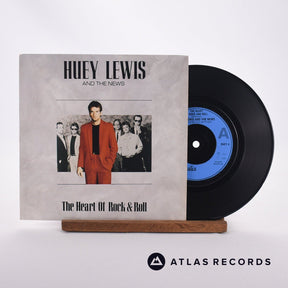 Huey Lewis & The News The Heart Of Rock & Roll 7" Vinyl Record - Front Cover & Record