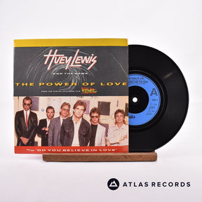 Huey Lewis & The News The Power Of Love 7" Vinyl Record - Front Cover & Record